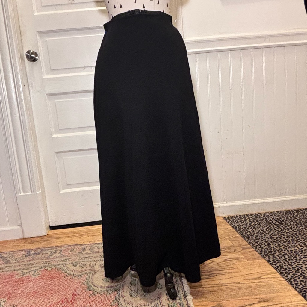 Vintage Designer Wool Maxi Skirt Boutique Simpson Piccadilly London Size 8